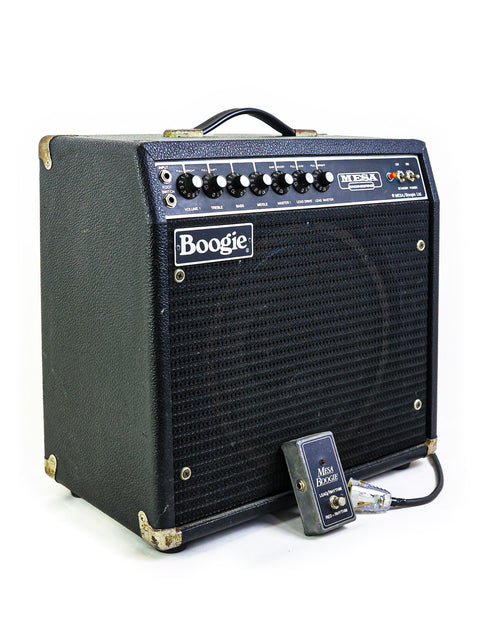 Black Mesa Boogie Mark IIA Combo amplifier from 1979, showcasing a small speaker placed atop its design.