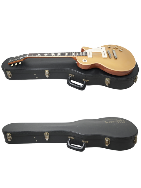Hard case for Gibson Les Paul Custom, designed for the 1956 Reissue Gold Top, ensuring safe transport and storage.