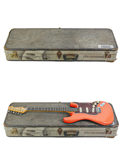 Vintage 1963 Fender L-Series Stratocaster electric guitar, known for its iconic shape and rich musical history.