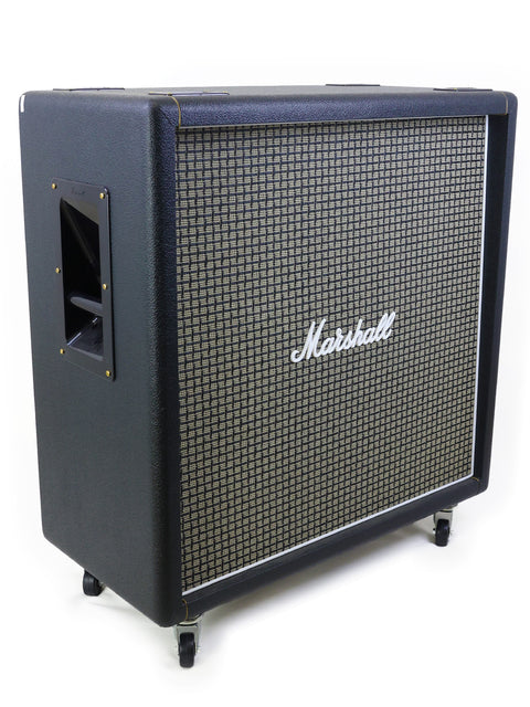 Inside view of a Marshall JTM45 amplifier cabinet, revealing its components and classic UK design from 2017.