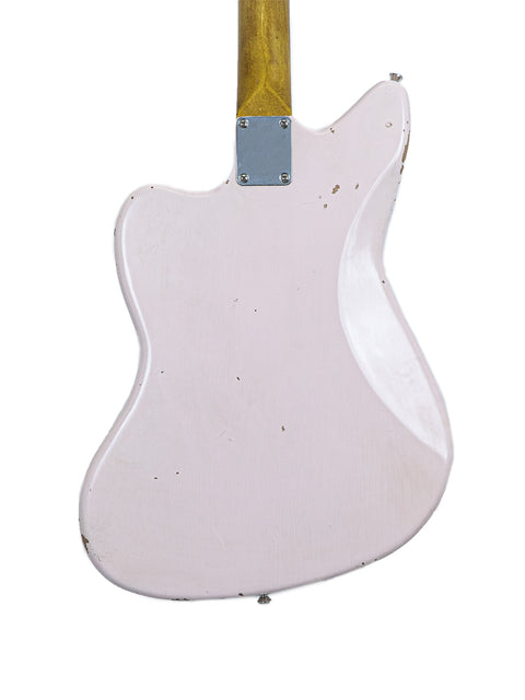 Rittenhouse JM-63 guitar from 2020, featuring a white finish with a wooden body and neck.