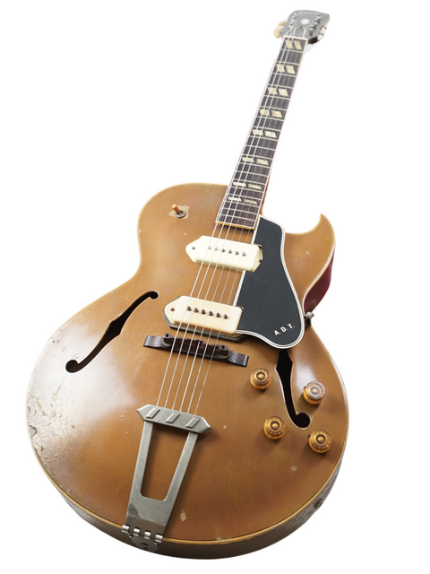 SOLD - Vintage Gibson ES-175D in Custom Gold - USA 1955