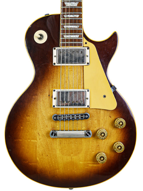 1979 USA-made Gibson Les Paul Standard guitar showcasing a vibrant sunburst finish.
