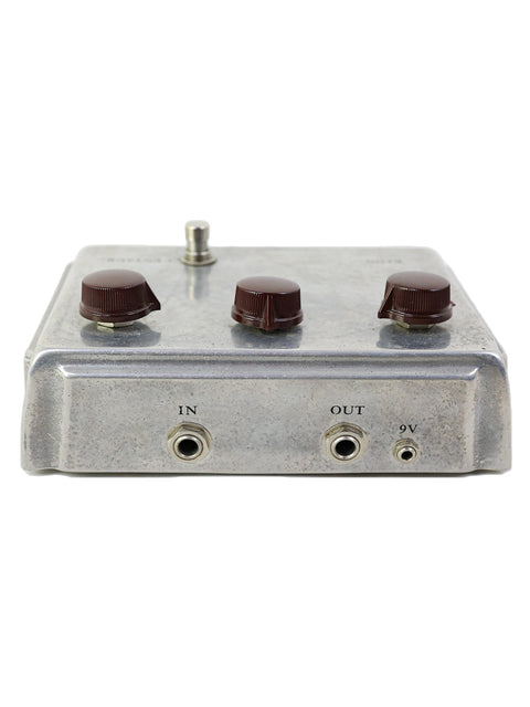 1999 USA-made metal box with four knobs, showcasing the Original Klon Centaur Silver "Non-Horsie" design.