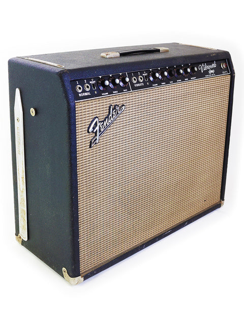 Vintage Fender Vibroverb 'Export Model' 40W Combo Amplifier - Blackface - USA 1964