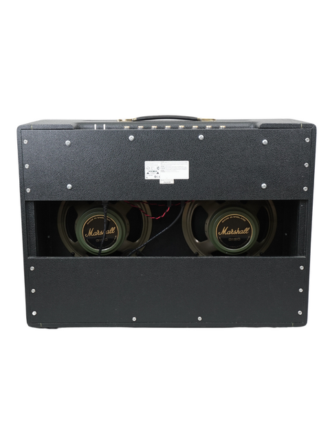 A Fender guitar amplifier with dual speakers, showcasing the Marshall JTM 1962HW Super Tremolo 'Bluesbreaker' from 2015, UK.