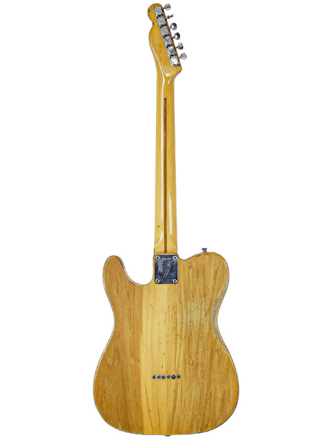 Classic 1971 Fender Telecaster Thinline guitar with a sleek wooden body and neck, embodying timeless musical elegance.