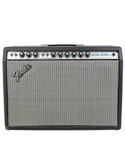 Classic 1977 Fender Deluxe Reverb tube amp, 1 x 12" combo, delivering that warm vintage tone guitarists love.