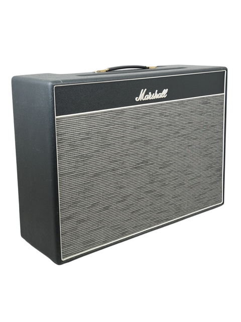 Classic Marshall 50W 2x12 combo amp, JTM 1962HW Super Tremolo 'Bluesbreaker', embodying vintage rock style and sound.

