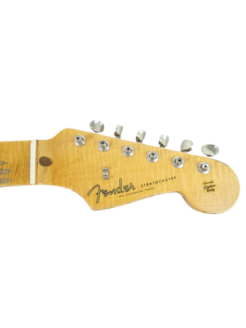 Custom Shop '56 Relic Stratocaster neck by Fender, USA 2019, highlighting exquisite vintage aesthetics and quality.