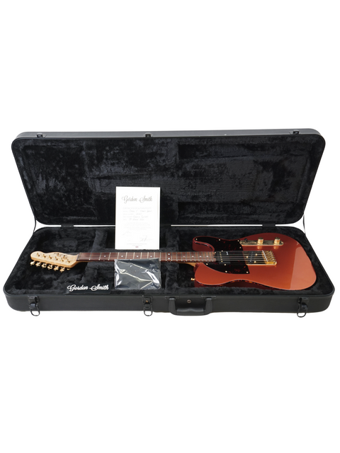 Discover the Gordon Smith Classic T guitar nestled in its case, a must-have for serious musicians in the UK, 2021 edition.