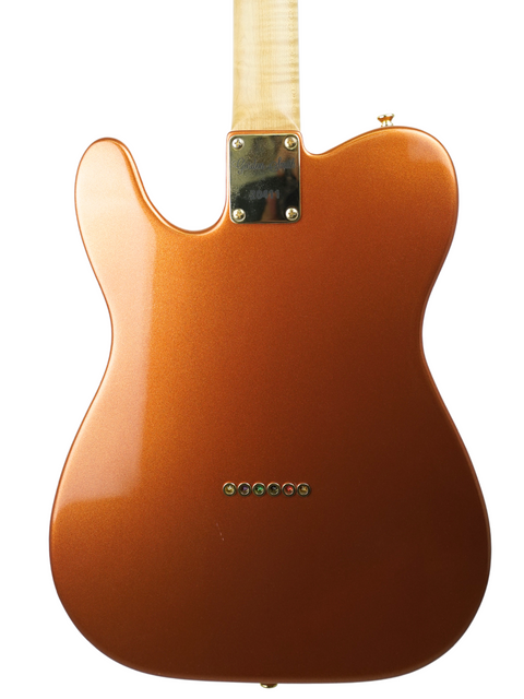 Gorgeous copper Fender American Standard Telecaster, ideal for players wanting a classic look and exceptional sound.
