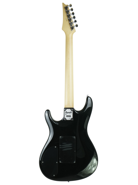 Ibanez Limited Edition Joe Satriani Black Dog guitar, featuring a striking black and white design, limited to 88 pieces.
