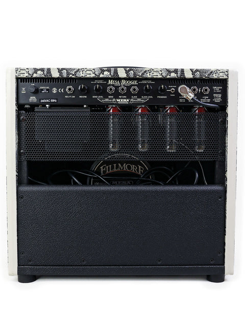 Mesa Boogie King Snake guitar amplifier in black and white, 2014 model, highlighting its stylish appearance and robust features.