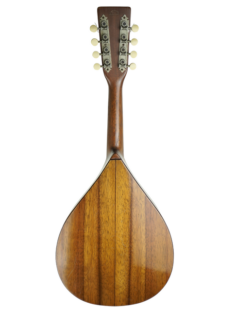 The 1924 Martin AK Mandolin, crafted from wood, boasts a gorgeous wooden body that reflects its vintage elegance.