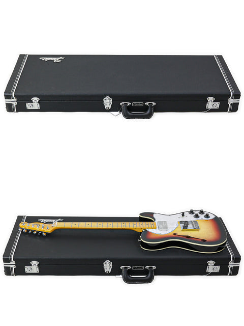 Two cases for an electric guitar, featuring the Txxx Custom Thinline '72 Partscaster, crafted in 2022.