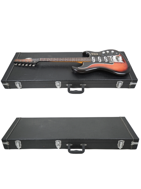 Vintage 1964 Burns Split Sound guitars in a case, displayed on a simple white background.