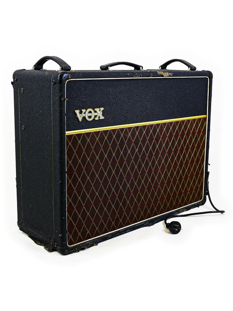 Vox AC30/6TB Combo amp displayed on a clean white background, showcasing its classic design from the UK, 1994.