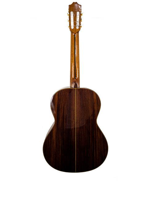Alhambra C-Series ORO Classical Guitar from Spain, 2005, showcasing a stunning wooden back and neck design.