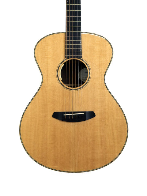 Breedlove Journey Concert Ltd Sitka/Brazilian acoustic guitar displayed on a white background, #22 of 50, USA 2016.