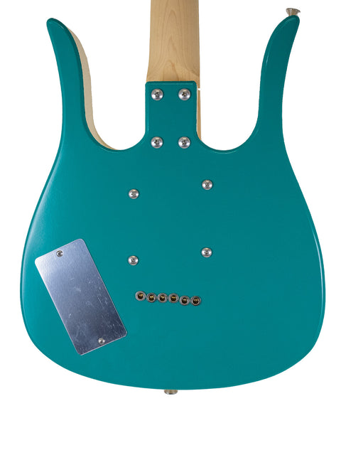 Jerry Jones Neptune Shorty Octave 12-string electric guitar displayed against a white backdrop featuring a red dot.
