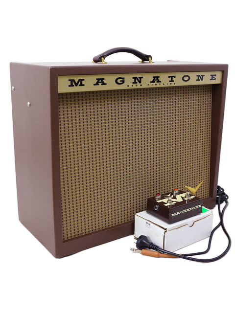 Magnatone Twilighter 1x12 combo amplifier, a vintage tube model from 2021, known for its iconic design and warm sound.