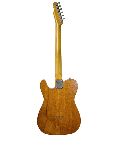 Silky Oak Txxx Style Partscaster guitar featuring a wooden body and neck, newly crafted in Australia, 2021.

