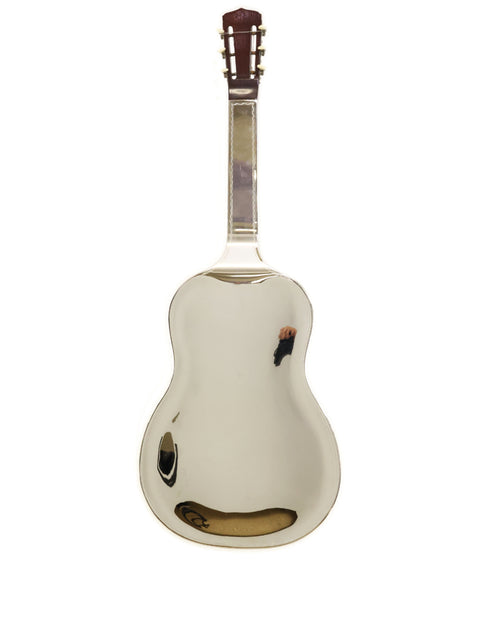 Silver National Tricone Style 1.5 Squareneck guitar against a clean white background, showcasing its vintage design.
