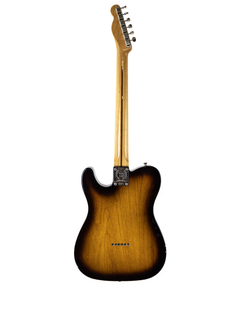 The Fender American Vintage ’58 Telecaster, a special edition guitar from 2012, highlighting its iconic shape and craftsmanship.
