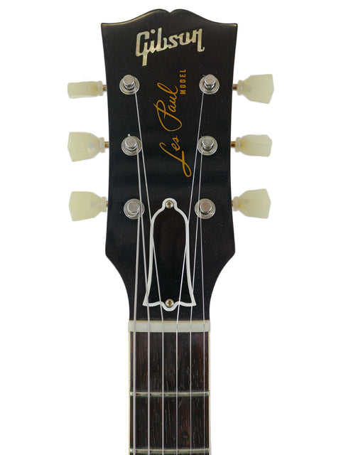 The Gibson Les Paul Classic electric guitar, showcasing a Brazilian rosewood neck, crafted by the Custom Shop in 2018.