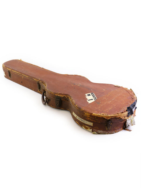 The Lifton 50s Gibson guitar case is displayed on a white background, highlighting its classic style and elegant finish.