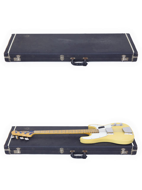 Vintage Fender Telecaster Bass from 1968, known for its distinctive style and legendary tone.