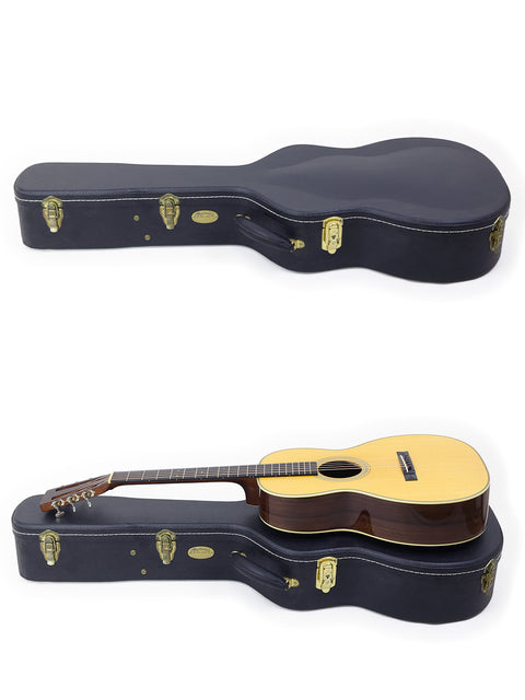 mage shows two guitars in different angles, highlighting a 2014 Martin 00-28VS from the USA.